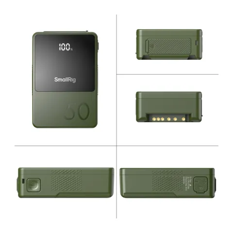 SmallRig 4872 Аккумулятор литий-ионный VB50 mini V Mount Battery (Green)