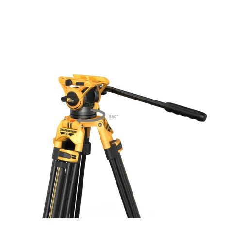 SmallRig 5523 штатив AD-01 (BumbleBee Edition) с видеоголовой/алюминиевый Heavy-Duty Fluid Head