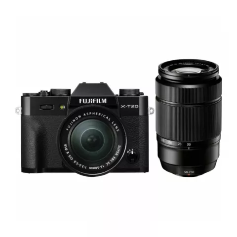 Цифровая фотокамера Fujifilm X-T20 Kit XC 16-50mm + 50-230mm Black