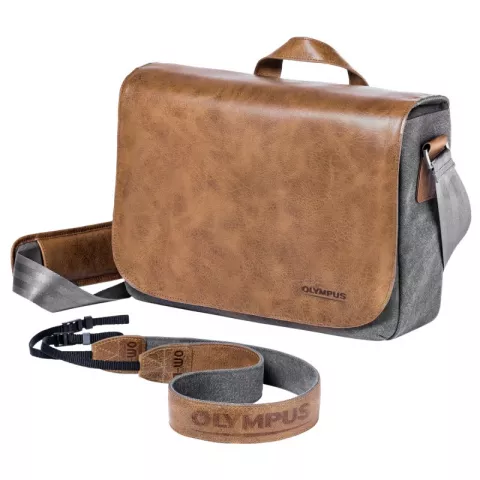 Сумка для фотоаппарата Olympus OM-D Messenger Bag в комплекте с кожаным ремнем