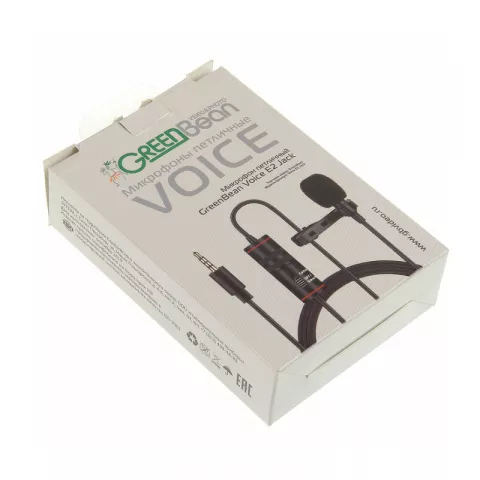 Микрофон петличный GreenBean Voice E2 Jack