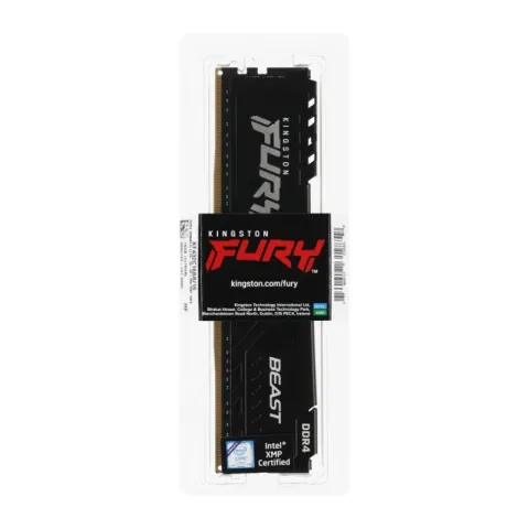 Память оперативная Kingston FURY 16GB DDR4 CL16 DIMM (KF432C16BB1/16WP) Beast Black