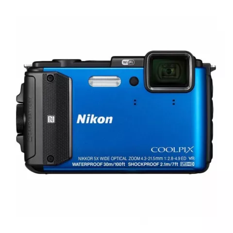 Цифровая фотокамера Nikon Coolpix AW130 голубой