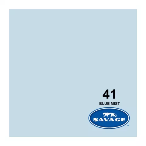 Savage 41-86 BLUEMIST бумажный фон голубой туман 2.18 x 11 метров