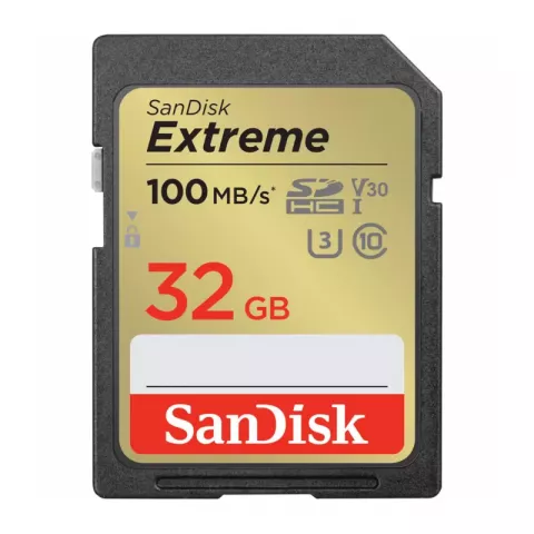 Карта памяти SanDisk Extreme SDHC UHS Class 10 U3 V30 100/60 MB/s 32GB SDSDXVT-032G-GNCIN