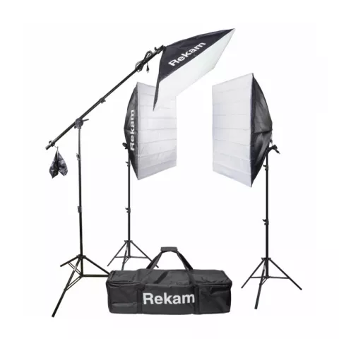 Комплект флуоресцентных осветителей с софтбоксами Rekam CL4-615-SB Boom Kit