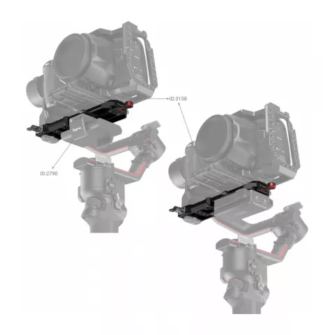 SmallRig 3249 Быстросъемная нижняя крепежная пластина для стабилизатора DJI RS 2