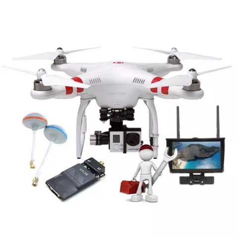 Квадрокоптер Квадрокоптер DJI Phantom 2 V2.0 + H3-3D + iOSDmini + 7