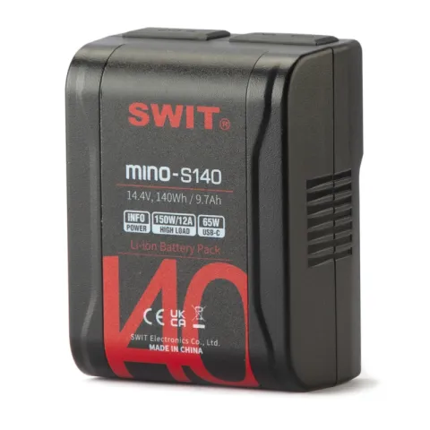 SWIT MINO-S140 Аккумуляторная батарея V-Mount Pocket 140 Втч разъемы D-Tap, USB-C, USB-A