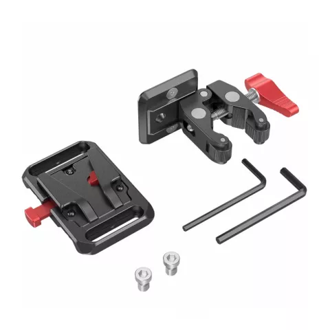 SmallRig 2989 Адаптер крепления аккумулятора Mini V Mount Battery Plate with Crab-Shaped Clamp