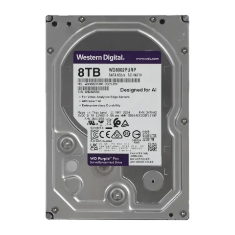 Жесткий диск WD 8TB Purple Pro Surveilance SATA III 6Gb/s (WD8002PURP)