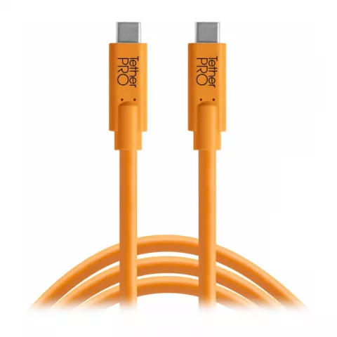 Кабель Tether Tools TetherPro Optima 10G USB-C, 3м с прямым разъемом Orange [CUC10G2-ORG]