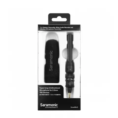 Saramonic SmartMic5 микрофон мини-пушка для смартфонов (вход 3,5мм TRRS)