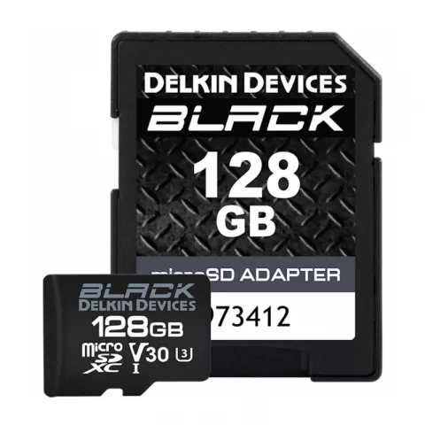 Карта памяти Delkin Devices Black Rugged microSDXC 128GB UHS-I V30 R/W 90/90MB/s [DMSDBK128]