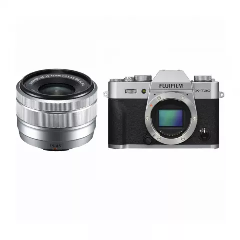 Цифровая фотокамера Fujifilm X-T20 Kit XC 15-45mmF3.5-5.6 OIS PZ Silver