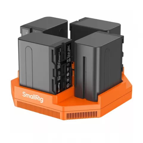 SmallRig 4834 Зарядное устройство с литий-ионными аккумуляторами NP-F970 (4 шт.)
