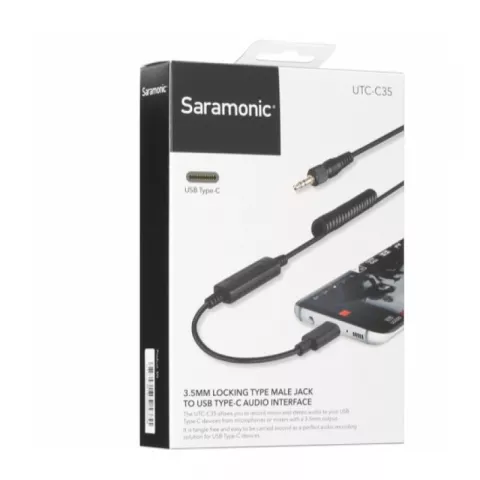Кабель переходник Saramonic UTC-C35 с 3,5мм на USB-C
