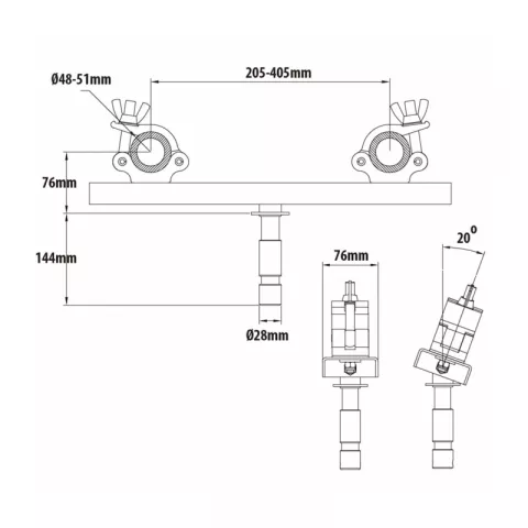 KUPO KCP-835 Truss Coupler Держатель фермы