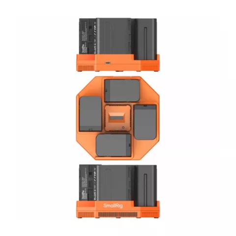 SmallRig 4834 Зарядное устройство с литий-ионными аккумуляторами NP-F970 (4 шт.)