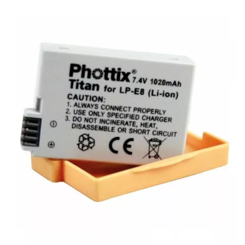 Аккумулятор Phottix LP-E8 для Canon 550D (20295)