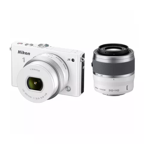 Цифровая фотокамера Nikon 1 J4 Kit  VR 10-30 + 30-110 PD-Zoom White