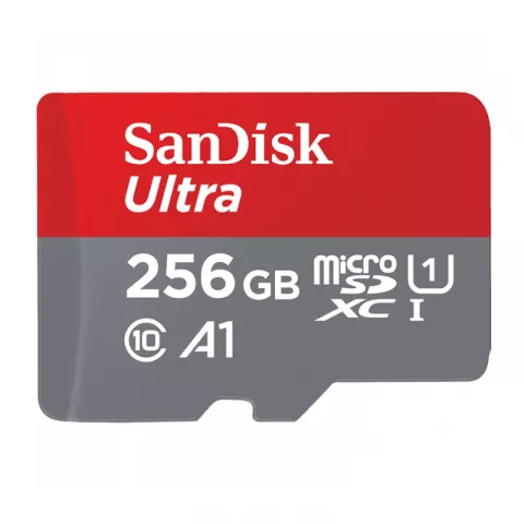 Карта памяти SanDisk Ultra microSDXC Class 10 UHS Class 1 A1 100MB/s 256GB + SD adapter (SDSQUAR-256G-GN6MA)