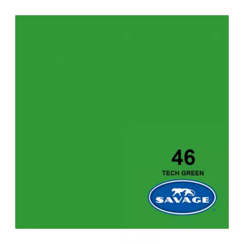 Savage 46-86 TECH GREEN C бумажный фон Хромакей Зеленый 2,18 х 11 метров