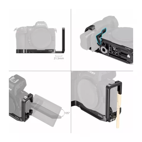 SmallRig 5256 Угловая площадка L-Shaped для цифровых камер Nikon Z5II / Z7 / Z6 / Z7II / Z6II / Z5