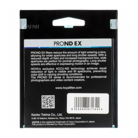Hoya PROND64 EX 58mm нейтральный серый фильтр