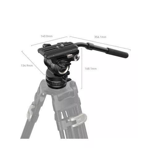 SmallRig 4287 Видеоголова PH8 Professional Fluid Head, 8 кг, контрбаланс