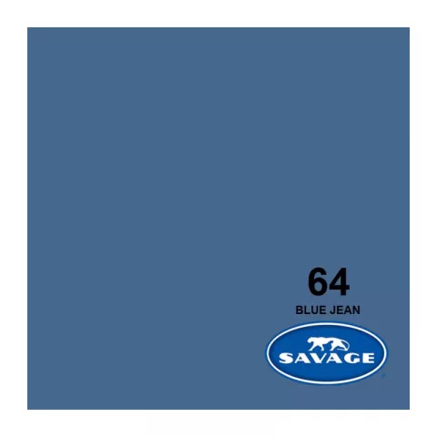 Savage 64-1253 BLUE JEAN Фон бумажный Синие джинсы 1,35 х 11 метров