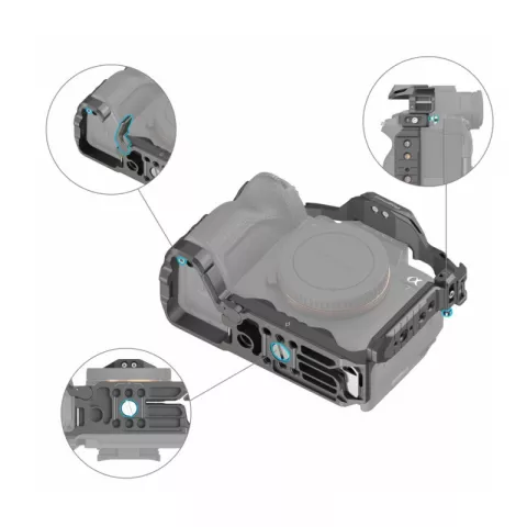 SmallRig 4538 Комплект HawkLock Quick Release для цифровой камеры Sony A7RV, A7IV A7III