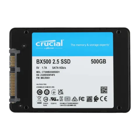 Твердотельный накопитель SSD Crucial 500GB SATA3 BX500 (CT500BX500SSD1)