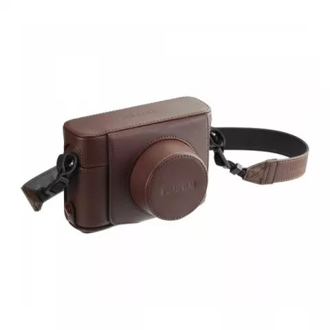Чехол для фотоаппарата FujiFilm LC-X100F кожаный коричневый для Fujifilm X100F