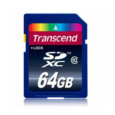 Карта памяти SD 64GB Transcend SDXC Card  Class 10