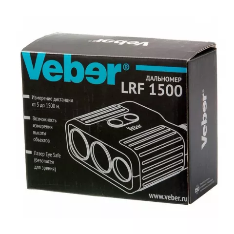Лазерный дальномер Veber 7x25 LRF1500 зеленый