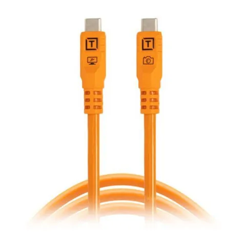 Кабель Tether Tools TetherPro Optima 10G USB-C, 1,8 м с прямым разъемом Orange [CUC06G2-ORG]