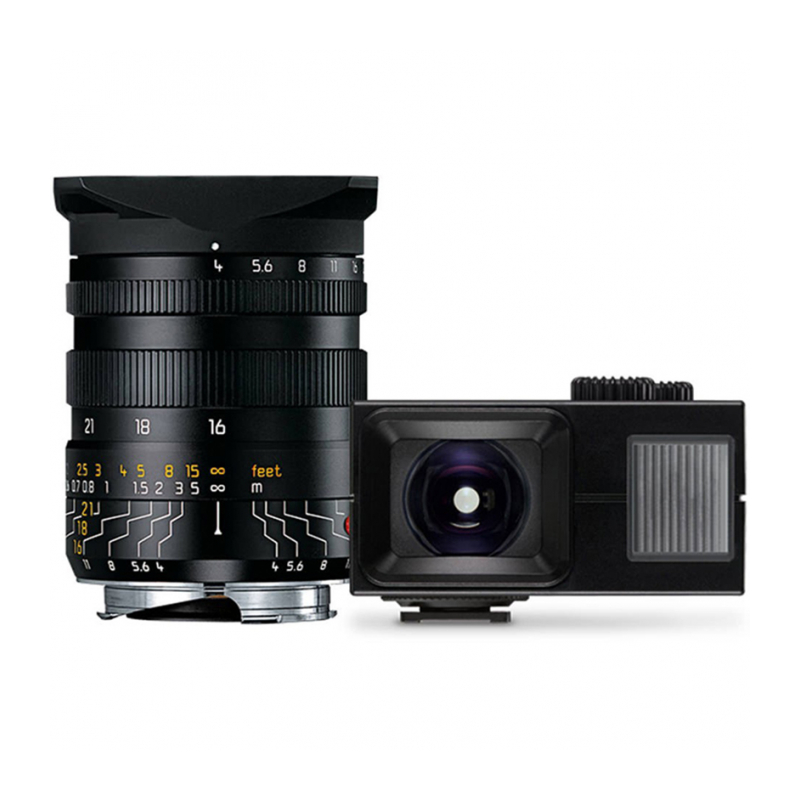 Объектив Leica Set TRI-ELMAR-M16-18-21 f/4 ASPH., чёрный, с видоискателем М