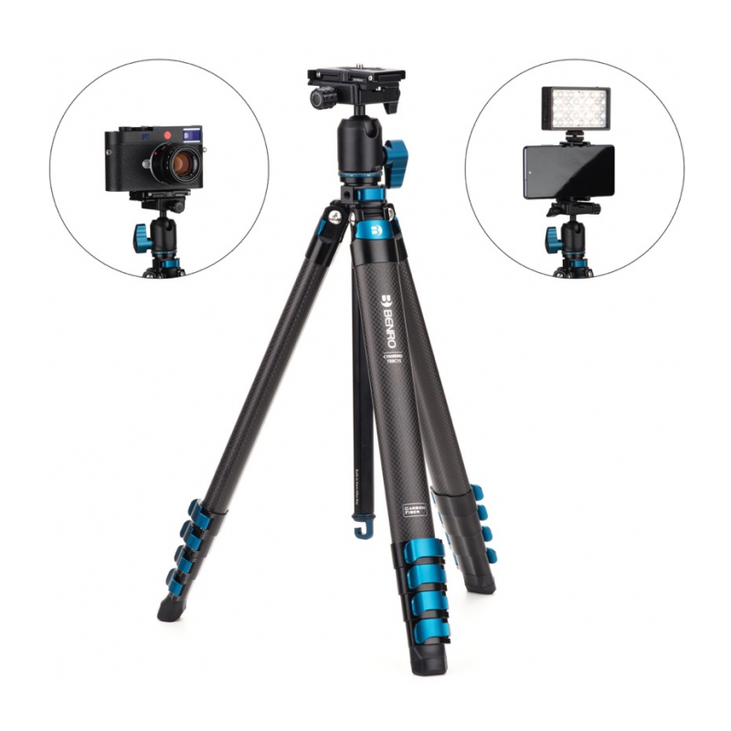 Benro TBBC15N00PM штатив Blackbird карбоновый c шаровой головой / Arca / держатель смартфона