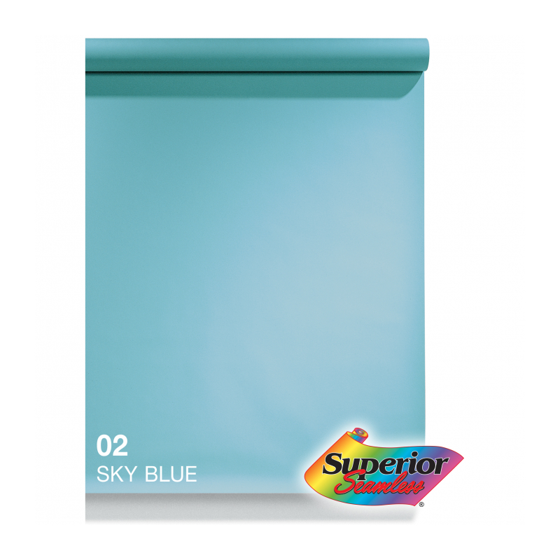 Фон бумажный Superior  Sky blue 2,72x11m SMLS 02