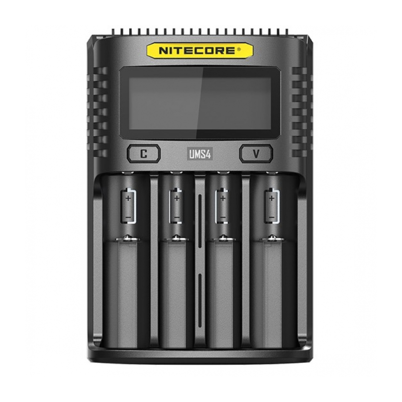 Зарядное устройство Nitecore UMS4 с 4 слотами для аккумуляторов 18650, 26700, АА, ААА и других до 3А