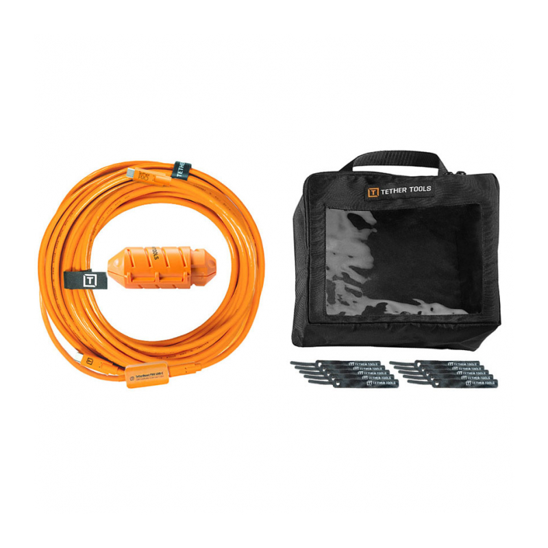 Комплект Tether Tools TetherBoost Pro 9.4m USB-C to C Cable System [CUC31-ORG]