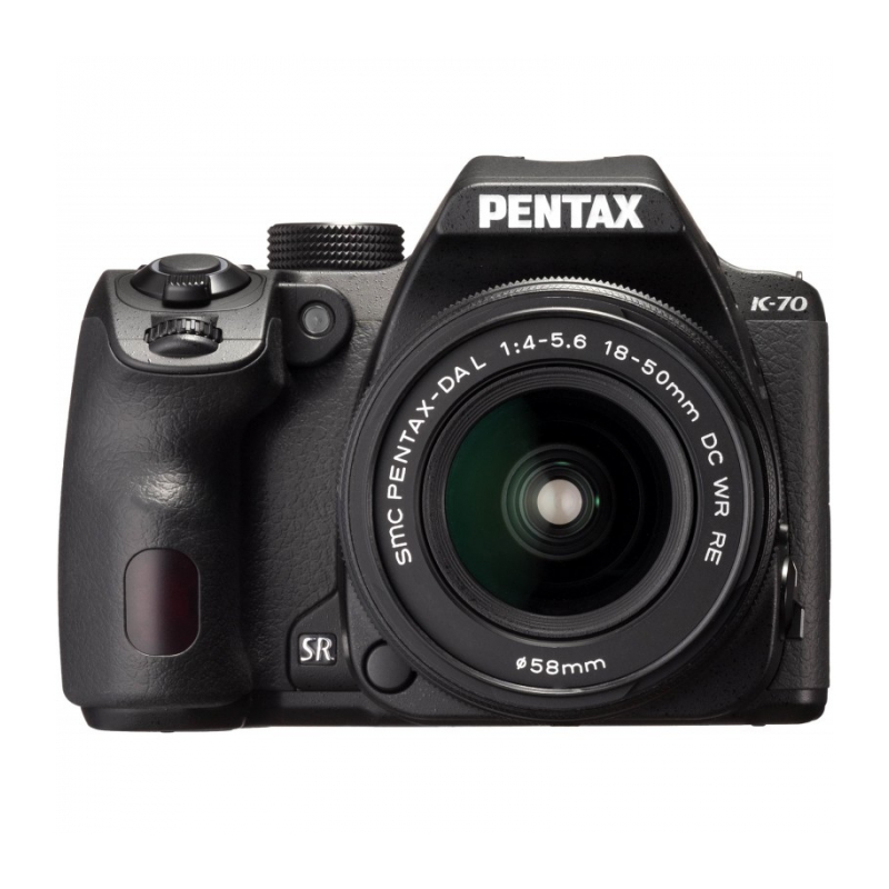 Зеркальный фотоаппарат Pentax K-70 body + объектив DA L 18-50 WR черный