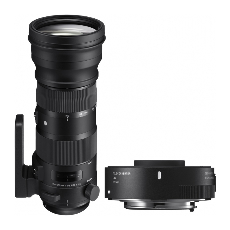 Объектив Sigma AF 150-600mm f/5.0-6.3 DG OS HSM Sports Nikon F + Телеконвертер Sigma TC-1401