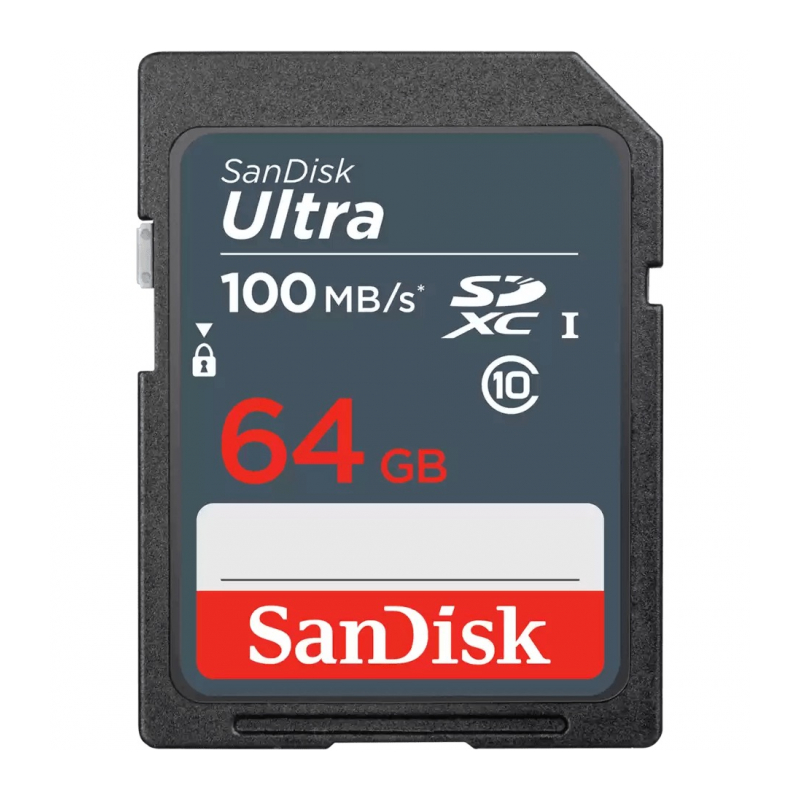 Карты памяти SanDisk Ultra SDXC Class 10 UHS-I 64GB 100Mb/s SDSDUNR-064G-GN3IN