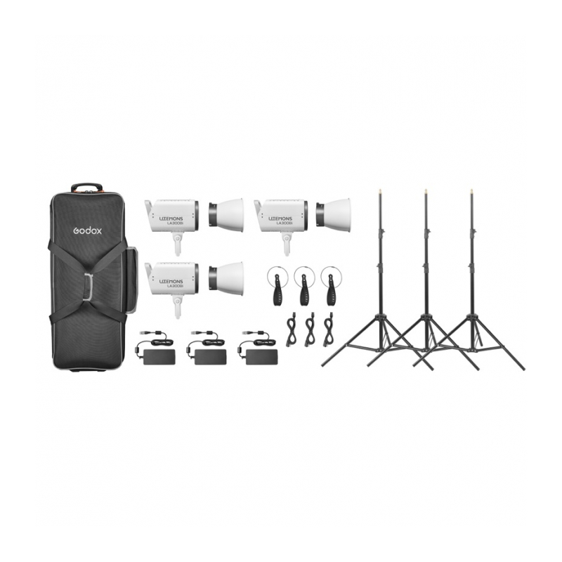 Комплект светодиодных осветителей Godox LITEMONS LA300Bi K3