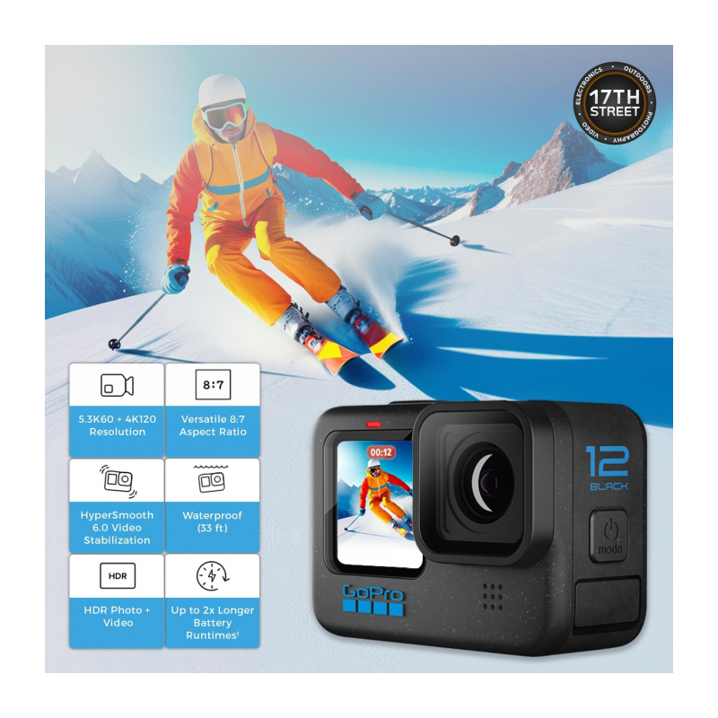 Видеокамера GoPro Hero 12 Special Holiday Bundle (CHDRB-121)