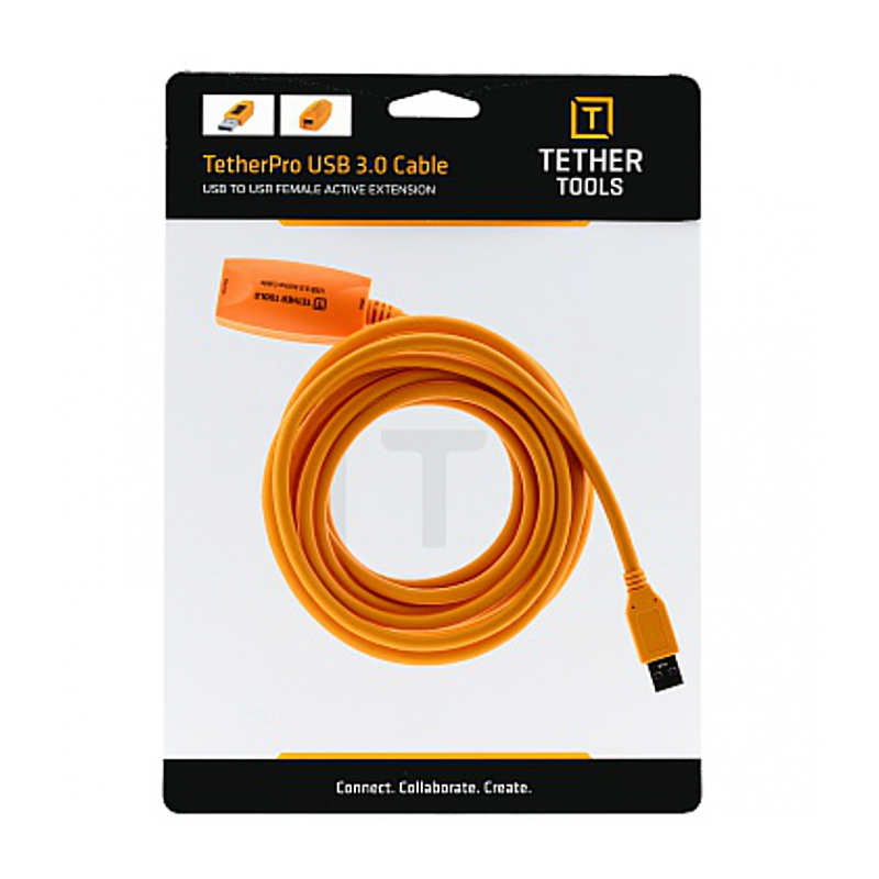 Кабель-удлинитель Tether Tools TetherPro USB 3.0 to USB Female Active активный 5m Orange (CU3017)