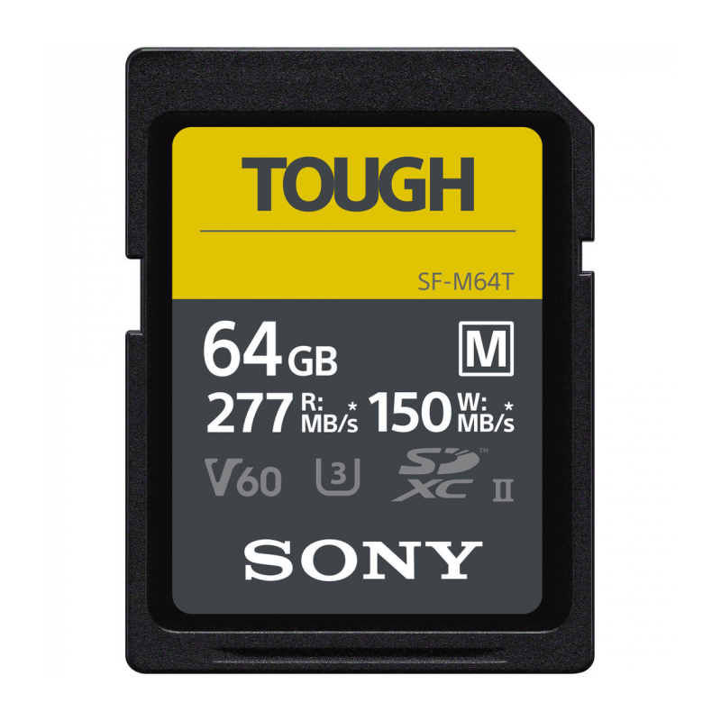 Карта памяти SDXC 64GB Sony SF-M TOUGH UHS-II U3 V60 150/277 MB/s (SF-M64T)