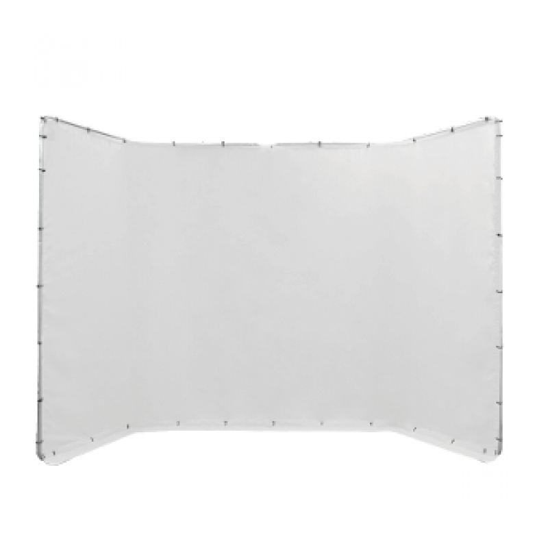 E-IMAGE MB42 collapsible background kit white Фон муслиновый 2.4х4 м на разборной раме, белый